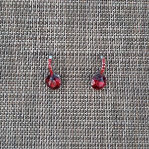 Red Ruby Crystal Earrings 📿🩸❤